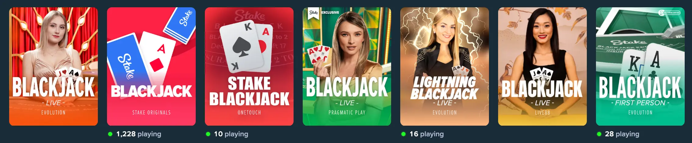 Blackjack en el Casino Stake